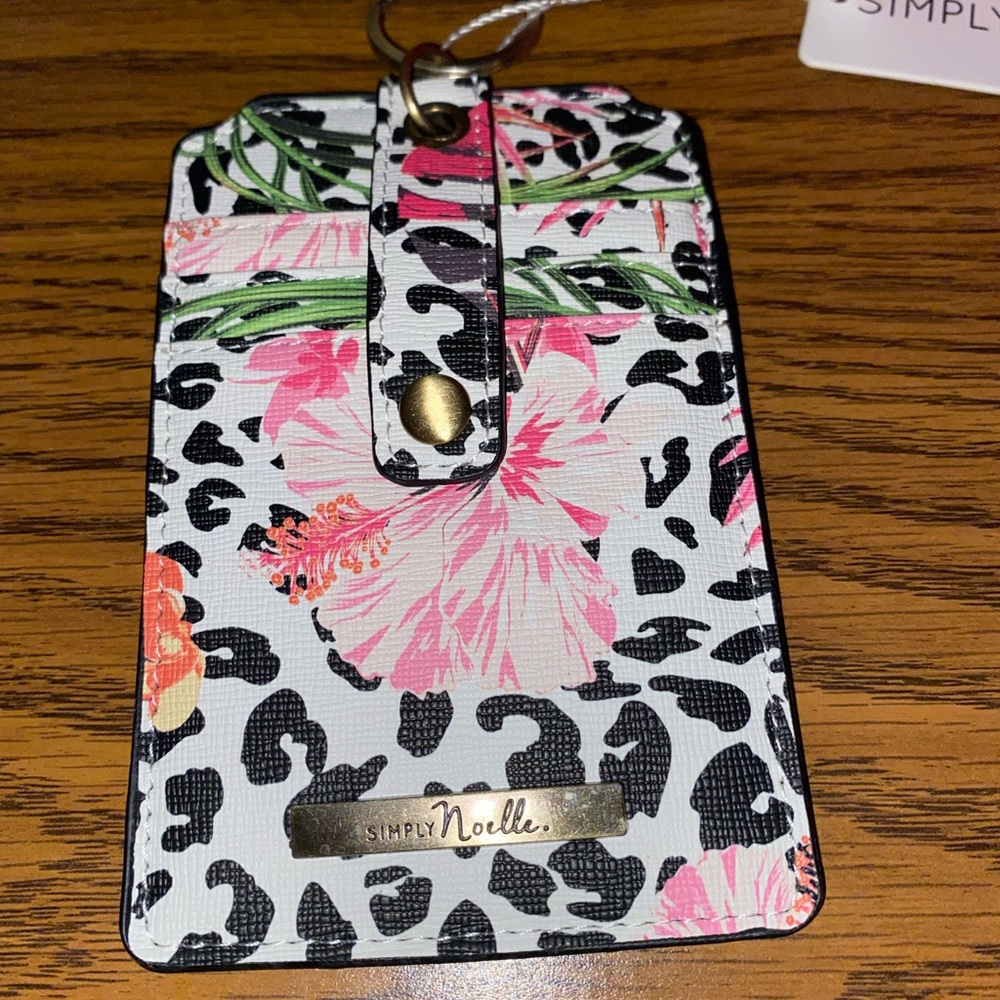 Simply noelle Id tag and credit card keychain